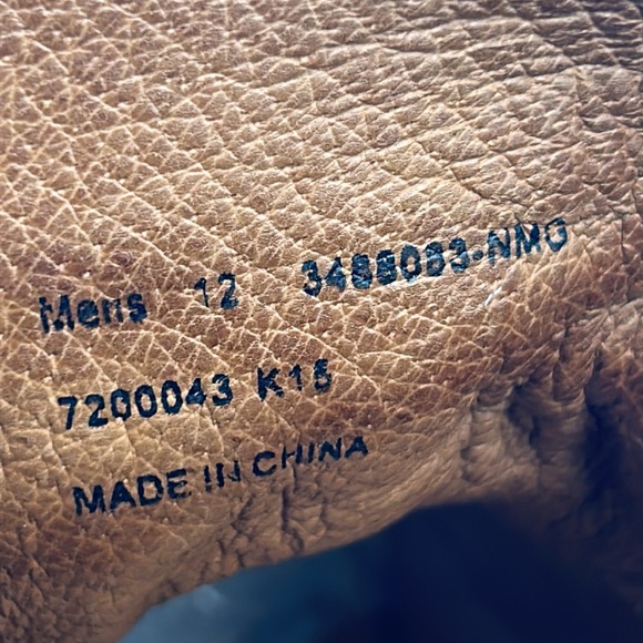 FRYE JOEL BROGUE CHUKKA BOOT MENS SIZE 12 ANKLE NUTMEG TAN BROWN LEATHER BOOT - Picture 11 of 12